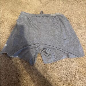lululemon athletica Heather Gray Athletic Shorts with built in liner